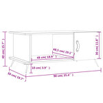 vidaXL Table basse noir 90x50x40 cm bois d'ingénierie