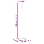 vidaXL Auvent latéral rétractable Rouge 180x1000 cm