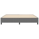 vidaXL Lit à ressorts Box Gris clair 200x200 cm Tissu velours côtelé