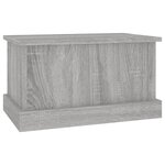 vidaXL Boîte de rangement sonoma gris 50x30x28 cm bois d'ingénierie