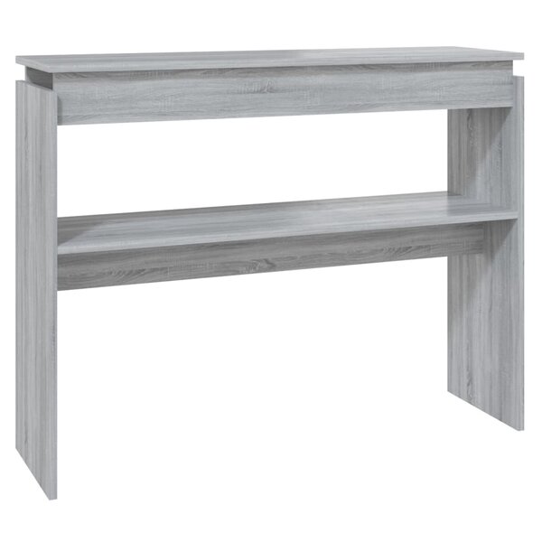 vidaXL Table console Sonoma gris 102x30x80 cm Bois d'ingénierie