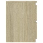 vidaXL Table de chevet Chêne sonoma 30x30x40 cm Bois d'ingénierie