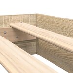 vidaXL Lit bibliothèque en chêne Sonoma 100x200 cm en bois reconstitué