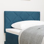 vidaXL Tête de lit LED Bleue Foncée Ensemble de 2 Bleue Foncée Revêtement