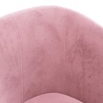 vidaXL Fauteuil cabriolet rose velours
