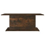 vidaXL Table basse Chêne fumé 102x55 5x40 cm Bois d'ingénierie