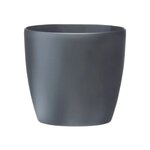 Brussels Pot de fleurs rond Roues 40 - Noir Ø 39 x 37 cm