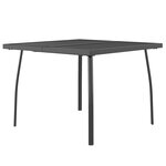 vidaXL Table de jardin anthracite 100x100x72 cm Treillis d'acier