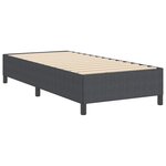 vidaXL Cadre de lit Gris foncé 100x200 cm en Tissu Corduroy