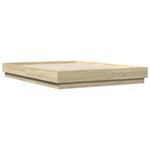vidaXL Cadre de lit sans matelas chêne sonoma 160x200 cm