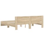 vidaXL Cadre de lit sans matelas chêne sonoma 180x200 cm