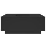 vidaXL Table basse noir 100x100x40 cm bois d'ingénierie