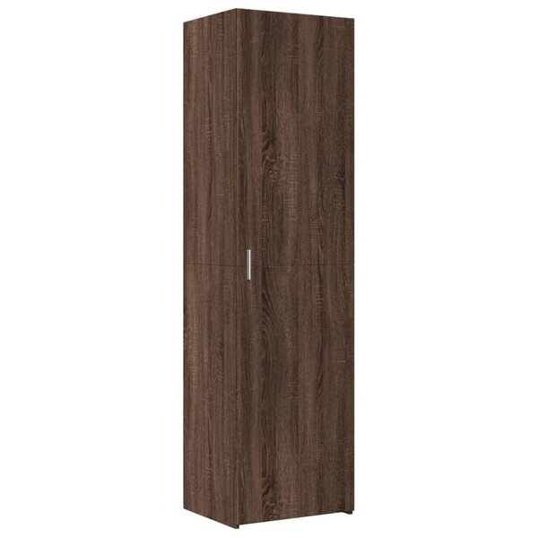 vidaXL Buffet haut chêne marron 50x42 5x185 cm bois d'ingénierie