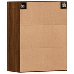 vidaXL Armoires murales 2 Pièces chêne marron bois d'ingénierie