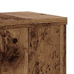 vidaXL Supports pour plantes 2 Pièces vieux bois bois d'ingénierie