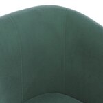vidaXL Fauteuil cabriolet vert foncé velours