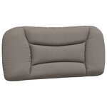 vidaXL Cadre de lit sans matelas taupe 90x190 cm tissu