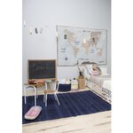 Tapis coton air Alaska - bleu - 140 x 200