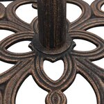 vidaXL Socle de parasol Bronze 12 kg 49 cm Fonte