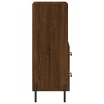 vidaXL Buffet Chêne marron 34 5x34x90 cm Bois d'ingénierie