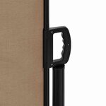 vidaXL Auvent latéral rétractable taupe 200x600 cm