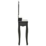 vidaXL Ensemble de coiffeuse avec tabouret Gris 50x59x136 cm Paulownia