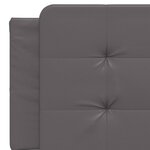 vidaXL Coussin de tête de lit gris 160 cm similicuir