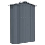 vidaXL Abri de jardin Gris 116x45x175 cm Acier galvanisé