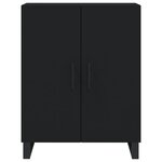 vidaXL Buffet noir 69 5x34x90 cm bois d'ingénierie