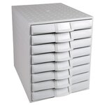 Module De Classement The Sytem 8 Office 8 Tiroirs - Gris Lumière - Exacompta