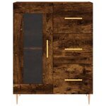 vidaXL Buffet chêne fumé 69 5x34x90 cm bois d'ingénierie