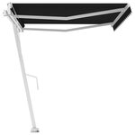 vidaXL Auvent automatique sur pied 400x350 cm Anthracite