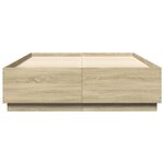 vidaXL Cadre de lit chêne sonoma 160x200 cm bois d'ingénierie