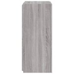 vidaXL Meuble TV mural avec lumières LED sonoma gris 40 5x35x80 cm