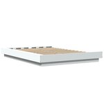 vidaXL Cadre de lit sans matelas blanc 140x190 cm