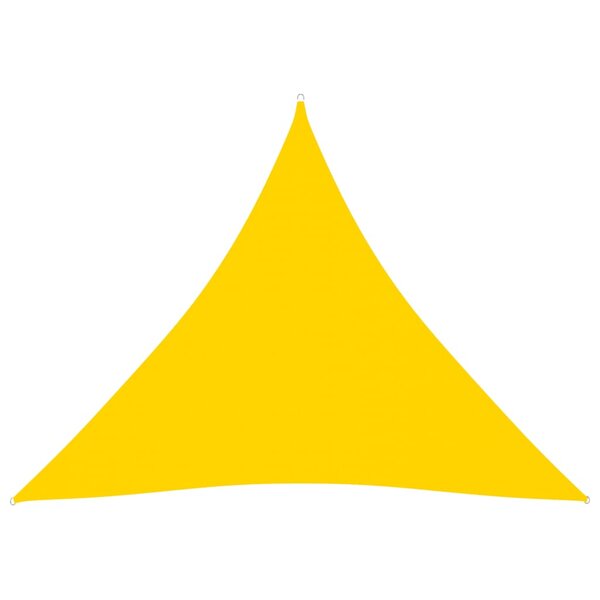 vidaXL Voile de parasol Tissu Oxford triangulaire 4 5x4 5x4 5 m Jaune