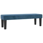vidaXL Sommier à lattes de lit et matelas Bleu foncé 200x200cm Velours