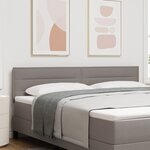 Tête de lit design Lines Taupe 180 cm en tissu