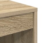 vidaXL Bureau avec rangement en chêne Sonoma en bois d'ingénierie