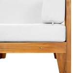 vidaXL Salon de jardin 7 Pièces avec coussins Bois d'acacia solide