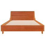 vidaXL Cadre de lit sans matelas cire marron 90x190 cm bois pin massif