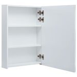 vidaXL Armoire de salle de bain à miroir LED 50x13x70 cm