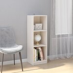 vidaXL Bibliothèque/Séparateur de pièce Blanc 36x33x110 cm Pin massif