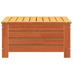 vidaXL Repose-pied de jardin avec coussin bois massif de pin