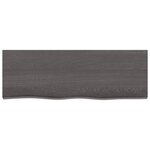vidaXL Étagère murale marron foncé bois chêne massif traité