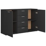 vidaXL Buffet Gris 120x35 5x75 cm Bois d'ingénierie