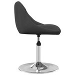 Vidaxl chaises pivotantes de salle à manger 2 pcs noir velours
