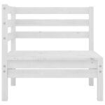 vidaXL Canapés d'angle de jardin 2 Pièces blanc bois de pin massif