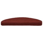 vidaXL Tapis autoadhésifs de marches 5 Pièces Rouge 65x21x4 cm Aiguilleté