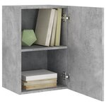 vidaXL Meubles TV muraux 2 Pièces gris béton 40 5x30x60cm bois ingénierie